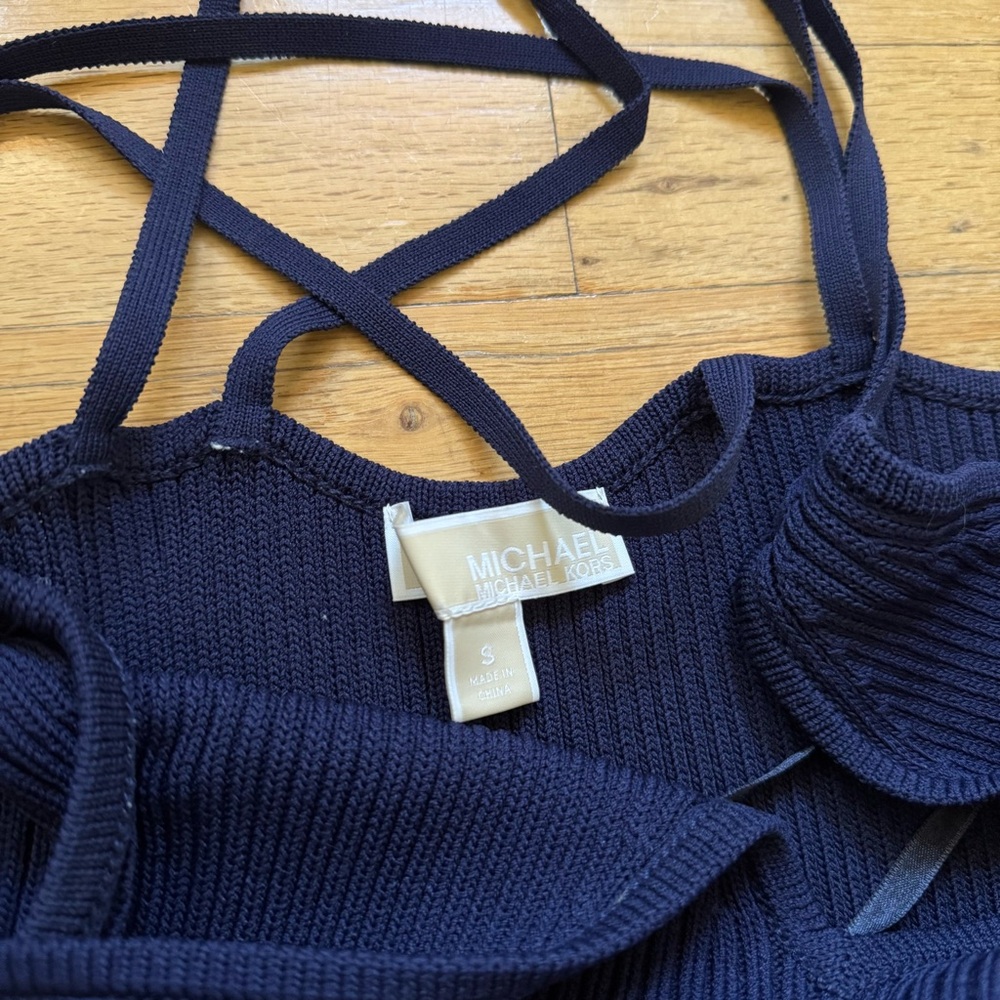 Michael Kors Navy Backless Dress - Picture 8 of 8